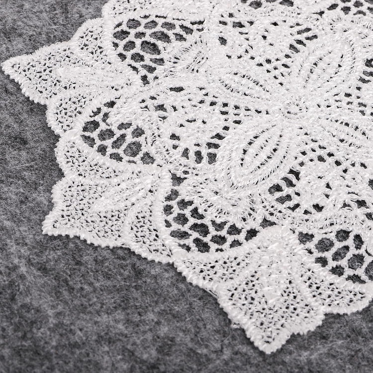 1750667829 24 pack lace doilies crochet 6 inch round fabric placemats handmade cotton lace coasters vintage table doilies decors for kitchen dining room living room bedroom.jpg