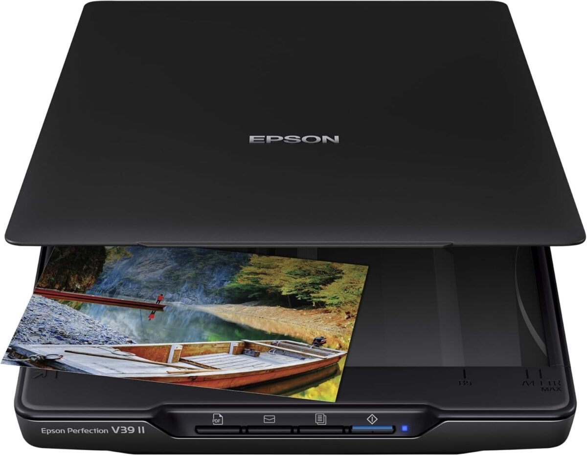 1750707520 epson perfection v39 ii color photo and document flatbed scanner 4800 dpi optical resolution high rise removable lid scan to cloud usb power image scanning black.jpg