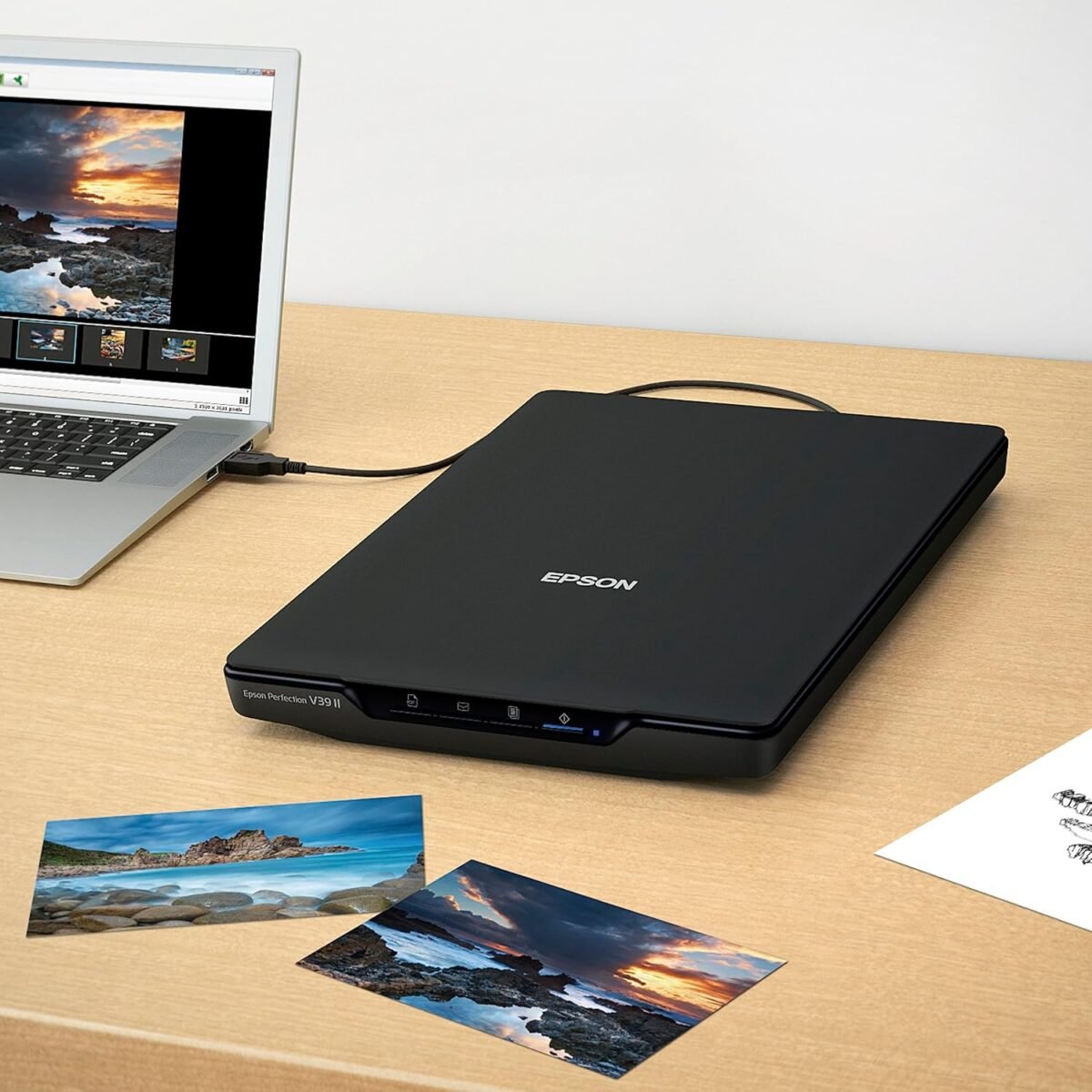 1750707528 epson perfection v39 ii color photo and document flatbed scanner 4800 dpi optical resolution high rise removable lid scan to cloud usb power image scanning black.jpg