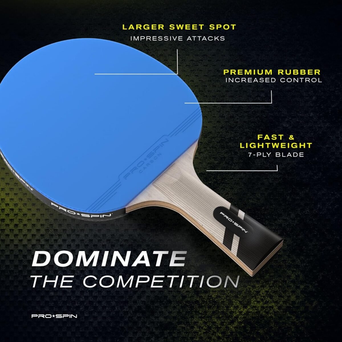 1750733715 pro spin ping pong paddles professional level table tennis rackets with carbon fiber for superior control 7 ply blade premium rubber 2.0mm sponge includes protector case.jpg