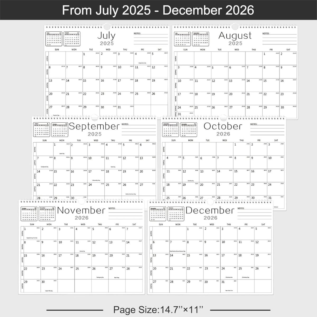 1750739544 bhr wall calendar calendar 2025 2026 from july 2025 to december 2026 18 months calendars 14.7 inch×11 inch julian dates for new year christmas gifts.jpg