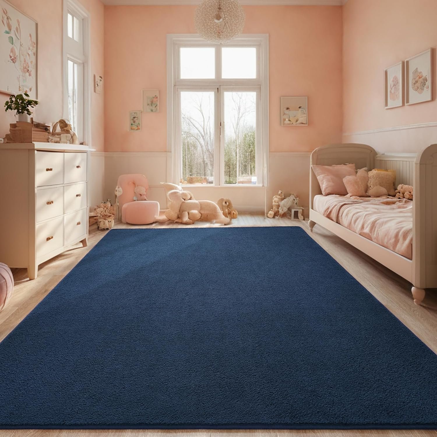 1750747831 rugs for bedroom living room 5x7 ft navy blue area rug washable memory foam indoor carpet modern aesthetic minimalist non slip carpets for boys girls adults home decor.jpg