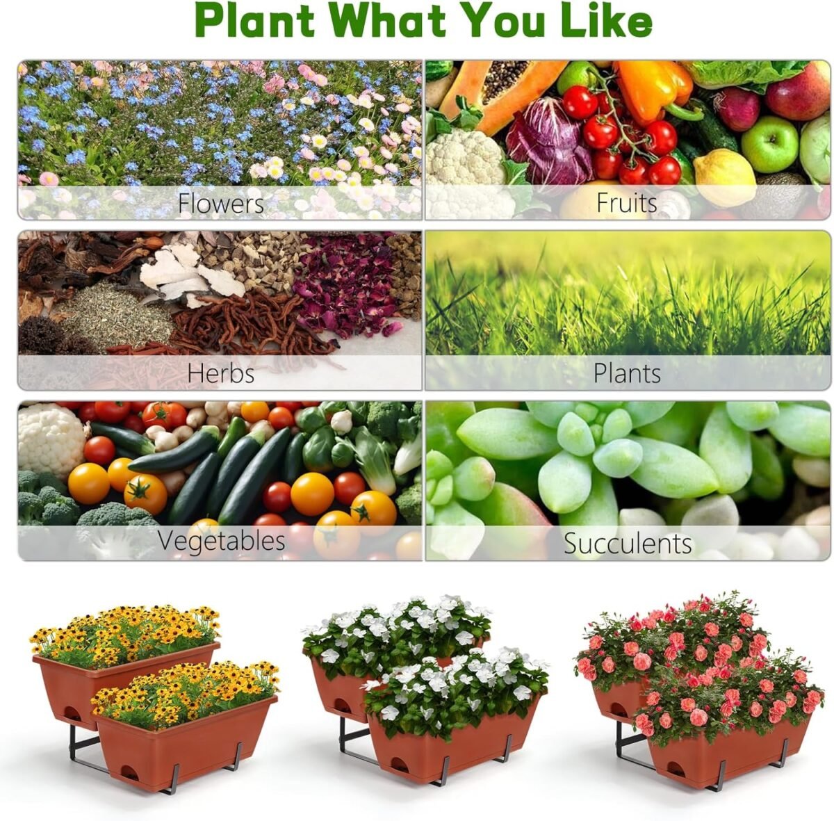 1750752406 dameing vertical raised garden planter 3 pack 2 tier elevated garden planters raised bed with 6 planter boxes vegetable flower pots for outdoor indoor patio roadside brick red.jpg