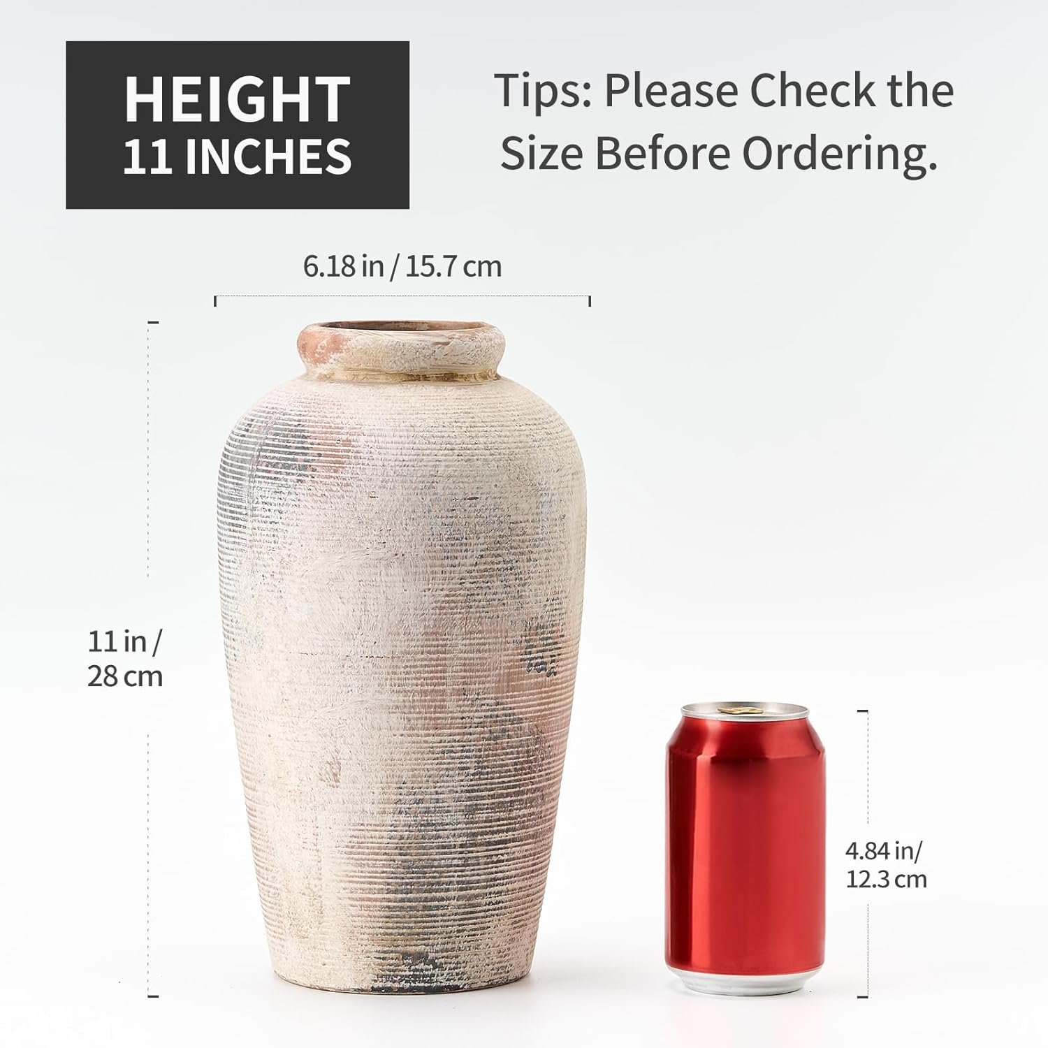 1750911333 large ceramic rustic vase 11 inch minimalist decorative farmhouse tall vase for home decor living room shelf decor enterway wedding table decoration gray.jpg