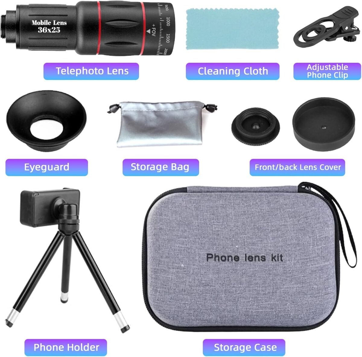 1750946991 36x telephoto lens kit compatible with iphone and android long focus telephoto phone lens magnification with universal clip and tripod suitable for most smartphones picture video taking.jpg