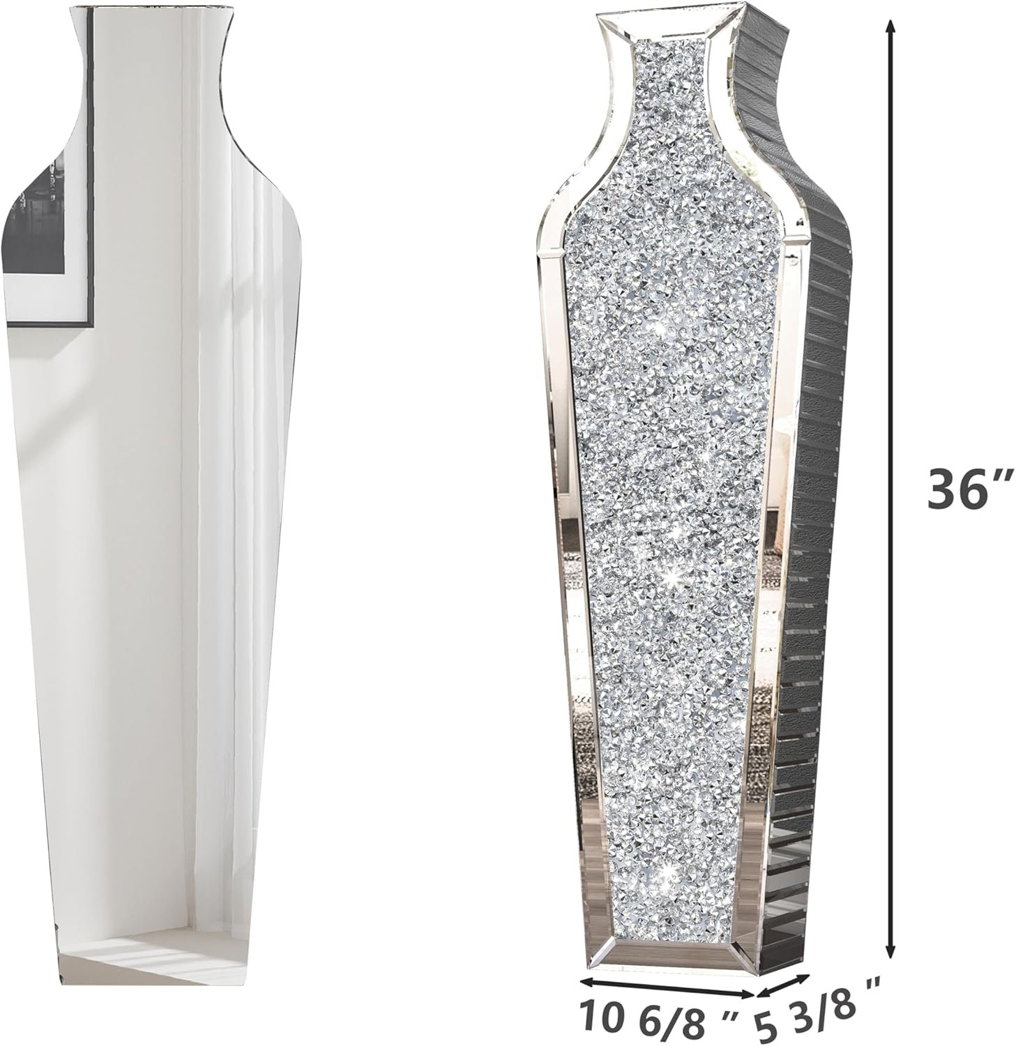 1750954652 shyfoy 36 inch floor vase crushed diamond decorative mirrored tall vases for decor living room large silver glass floor vase for pampas grass artificial flowers.jpg