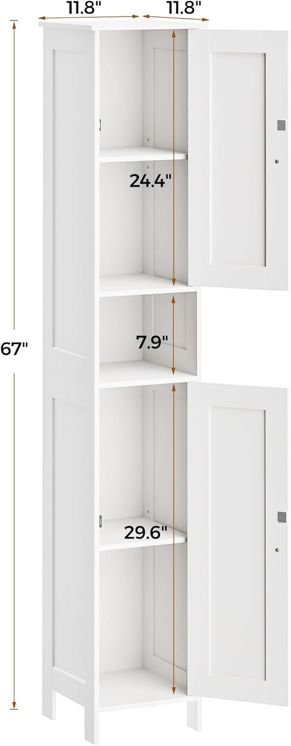 1751124466 tall bathroom storage cabinet with 2 doors 67 h narrow storage cabinet with 2 adjustable shelves anti tip design reversible door installation easy assembly for small spaces white.jpg