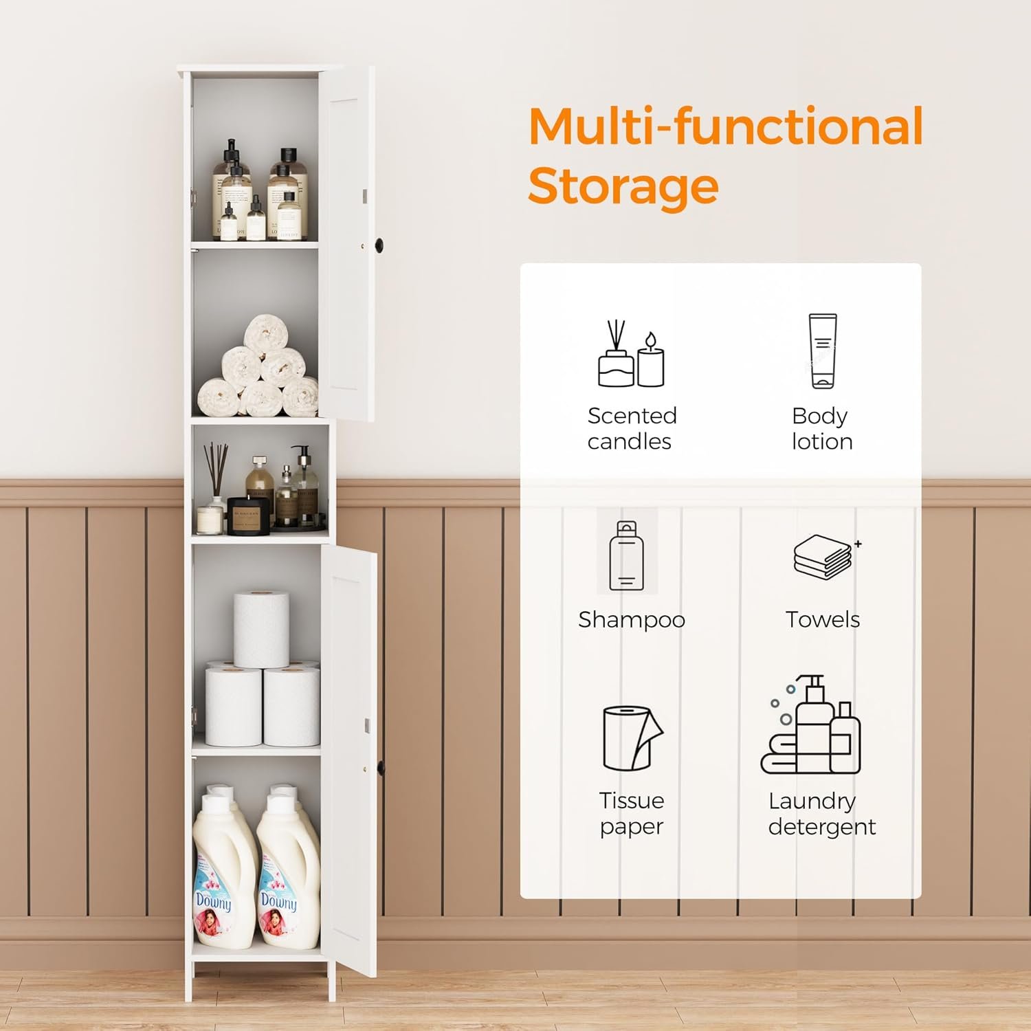 1751124467 tall bathroom storage cabinet with 2 doors 67 h narrow storage cabinet with 2 adjustable shelves anti tip design reversible door installation easy assembly for small spaces white.jpg