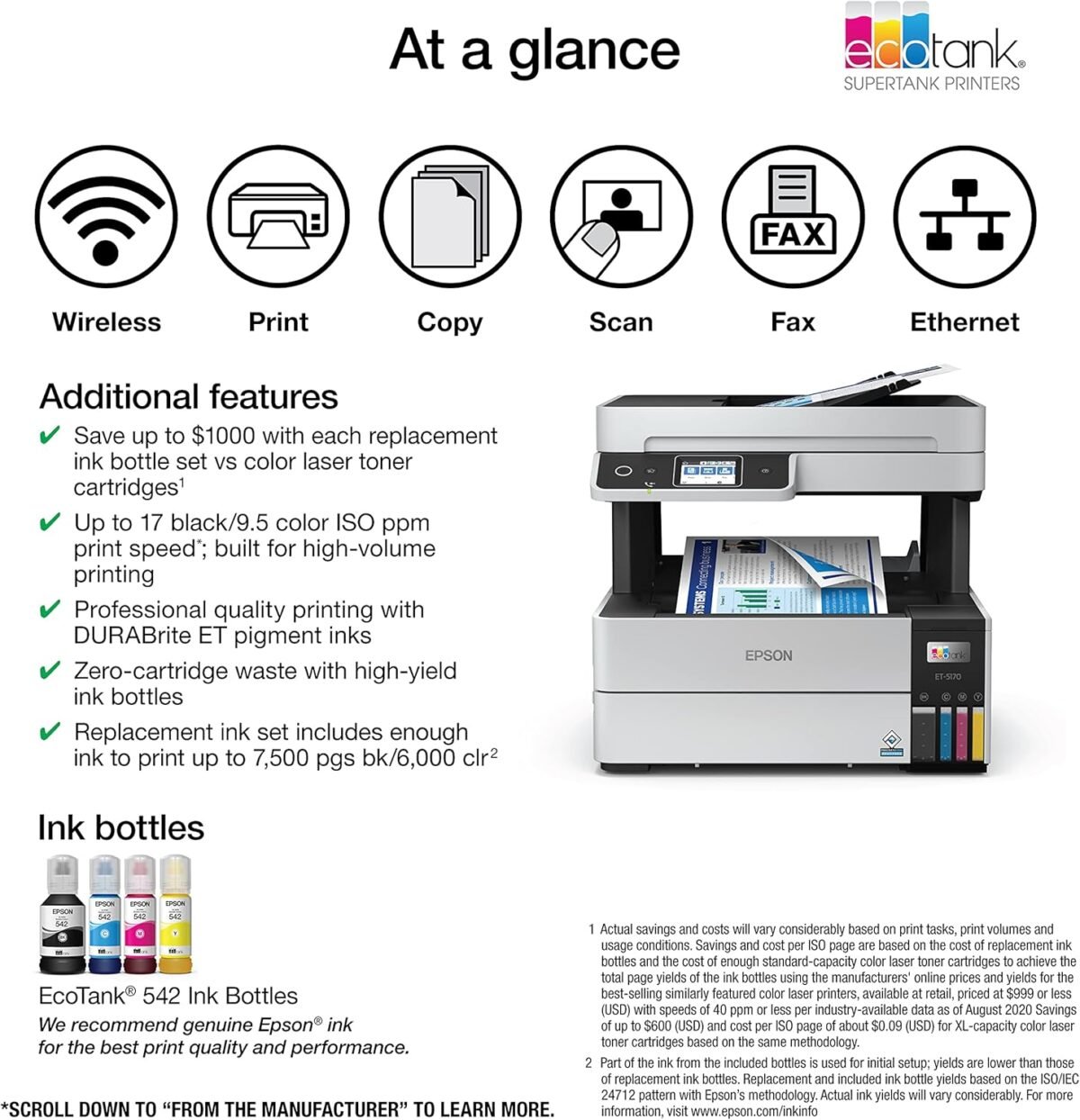 1751124538 epson ecotank pro et 5170 wireless color all in one supertank printer with scanner copier fax plus auto document feeder white large.jpg