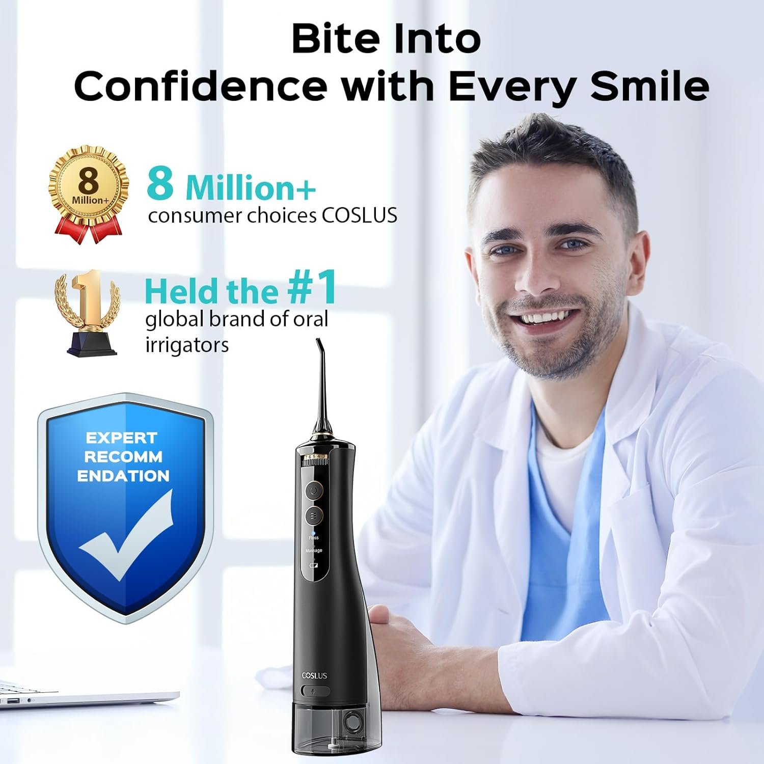 1751127707 coslus cordless water flosser dental pick for teeth braces gums care advanced 10 pressure settings for multiple users rechargeable portable for travel bpa free black e40wfp14.jpg