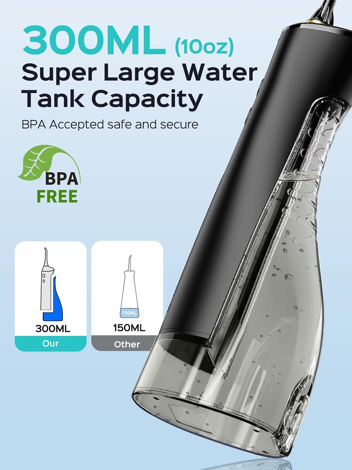 1751127710 coslus cordless water flosser dental pick for teeth braces gums care advanced 10 pressure settings for multiple users rechargeable portable for travel bpa free black e40wfp14.jpg