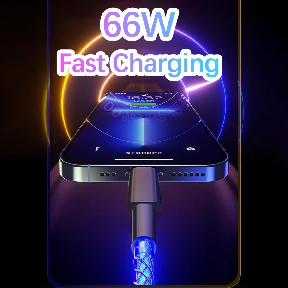 1751128077 2 packs 66w c to c led light up charging cablergb flowing led light up glowing fast charging cord c to c cable for i phonesamsung galaxyhuaweiandroidsony xperia smartphones3.3ft.jpg