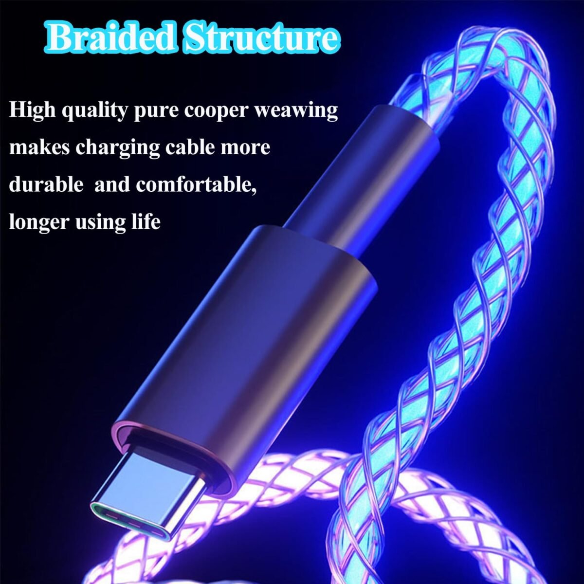 1751128079 2 packs 66w c to c led light up charging cablergb flowing led light up glowing fast charging cord c to c cable for i phonesamsung galaxyhuaweiandroidsony xperia smartphones3.3ft.jpg