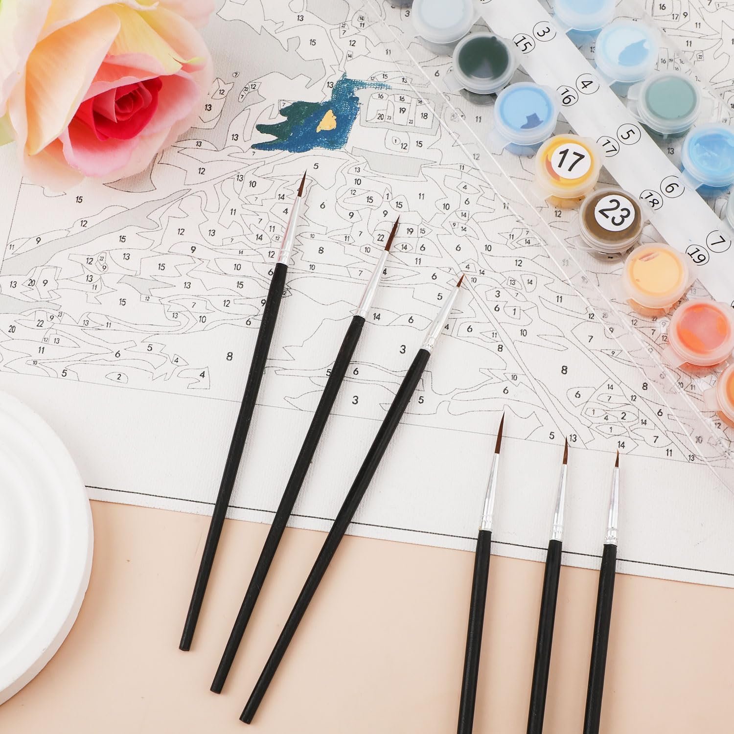 1751137351 30pcs detail paint brushes fine tip paint brush with 3 sizes 000000 mini tiny miniature fine paint liner brush for miniature painting classroom watercolor acrylic art face painting.jpg