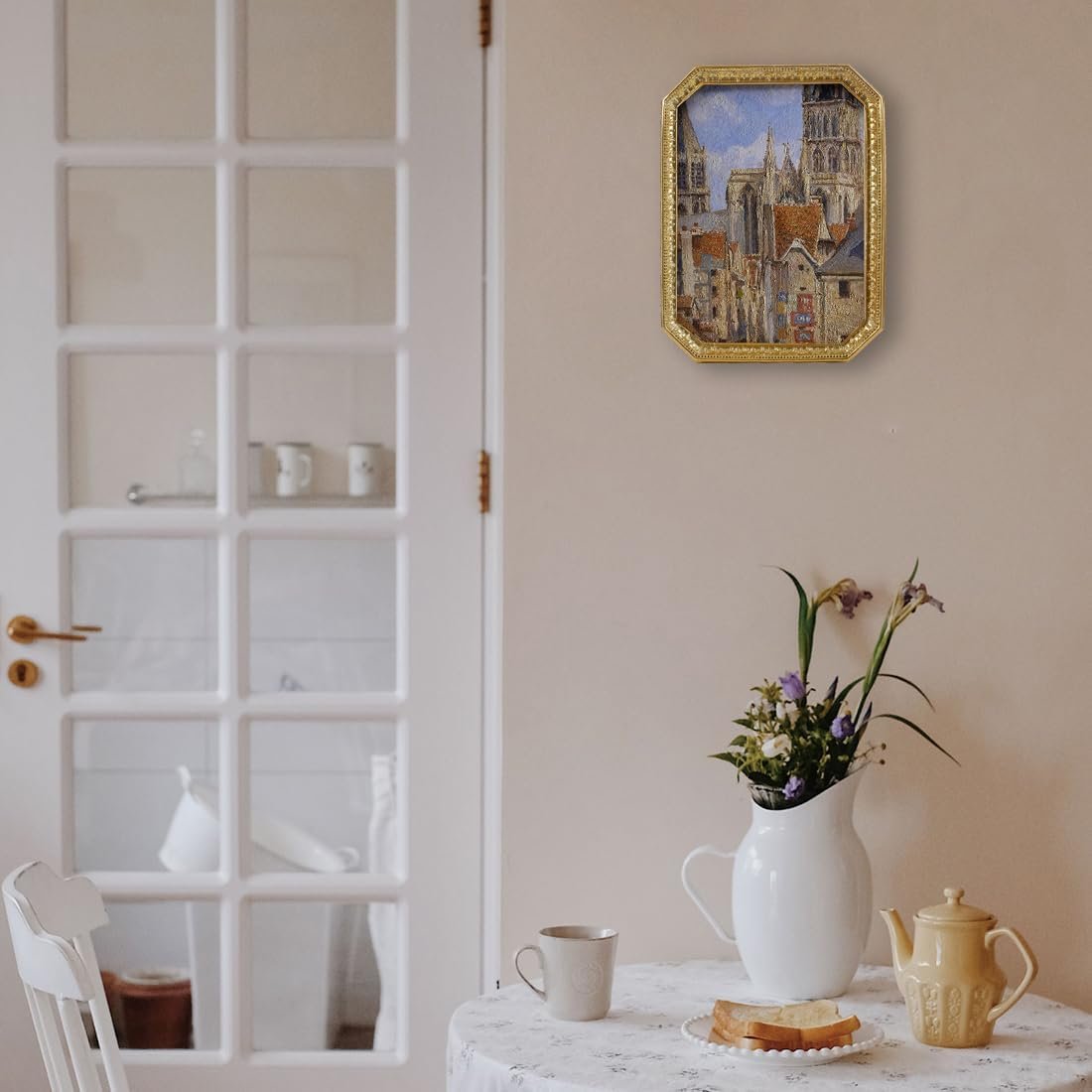 1751160809 sikoo vintage picture frame 4×6 antique gold picture frame ornate photo frame tabletop and wall hanging frame with high definition glass front wall decor art photo gallery.jpg