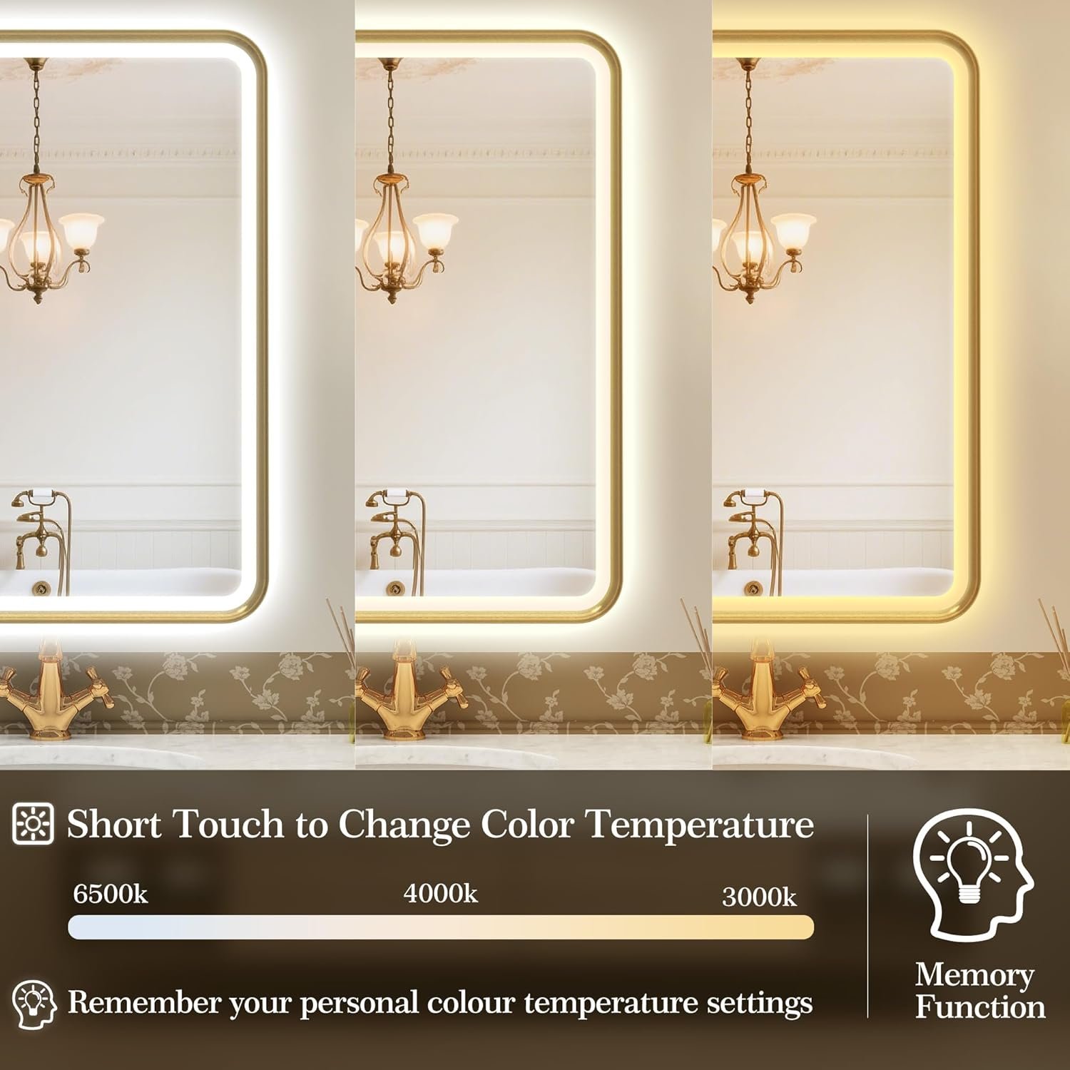 1751161233 sbagno 32x24 gold led mirror for bathroom with frontlit backlit led bathroom mirror with metal frame anti fog stepless dimmable 3 colors temperature led vanity mirrorhorizontalvertical.jpg