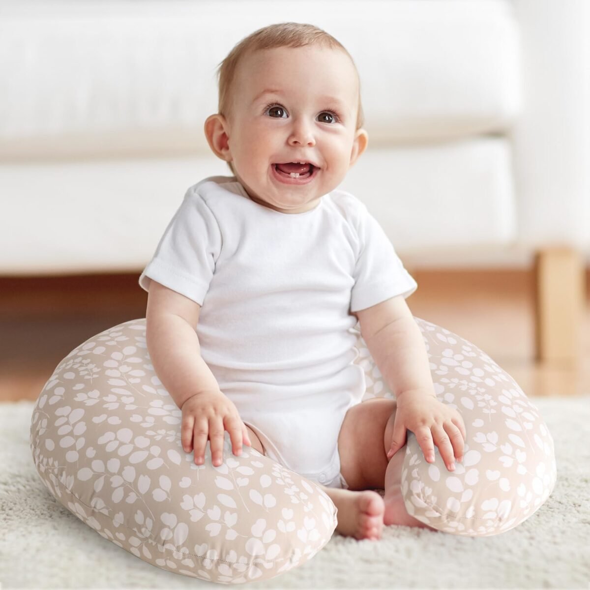 1751171871 the peanutshell nursing pillow cover soft newborn nursing baby girl or boy pillow covers supportive comfortable breastfeeding tummy time baby essentials beige botanical.jpg