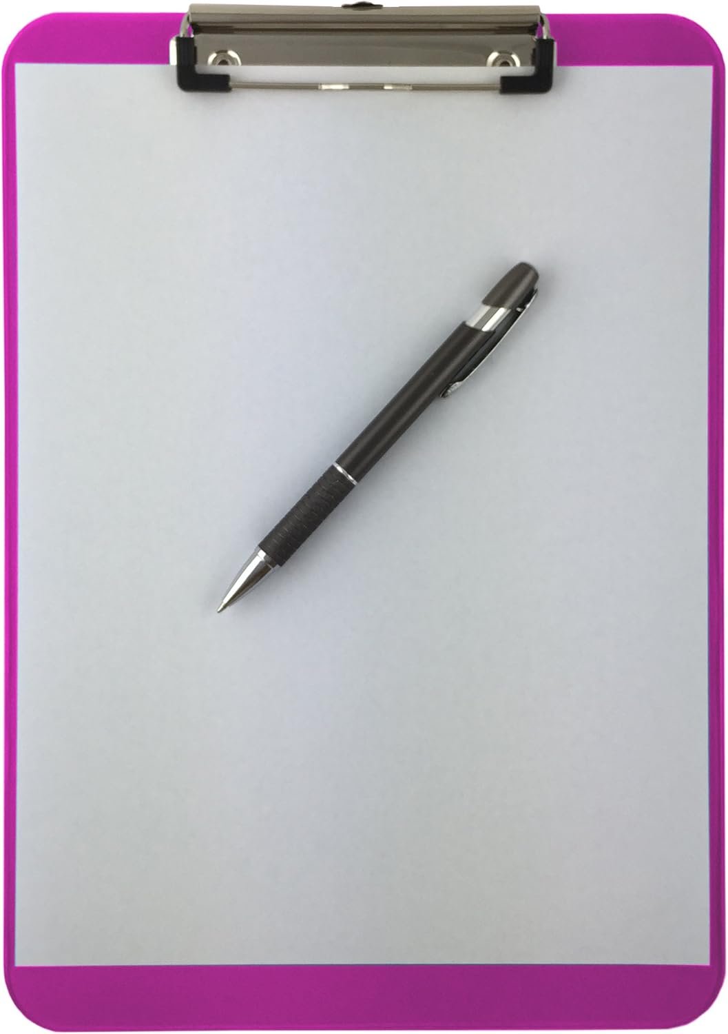 1751183760 trade quest plastic clipboard transparent color letter size low profile clip pack of 6 assorted.jpg