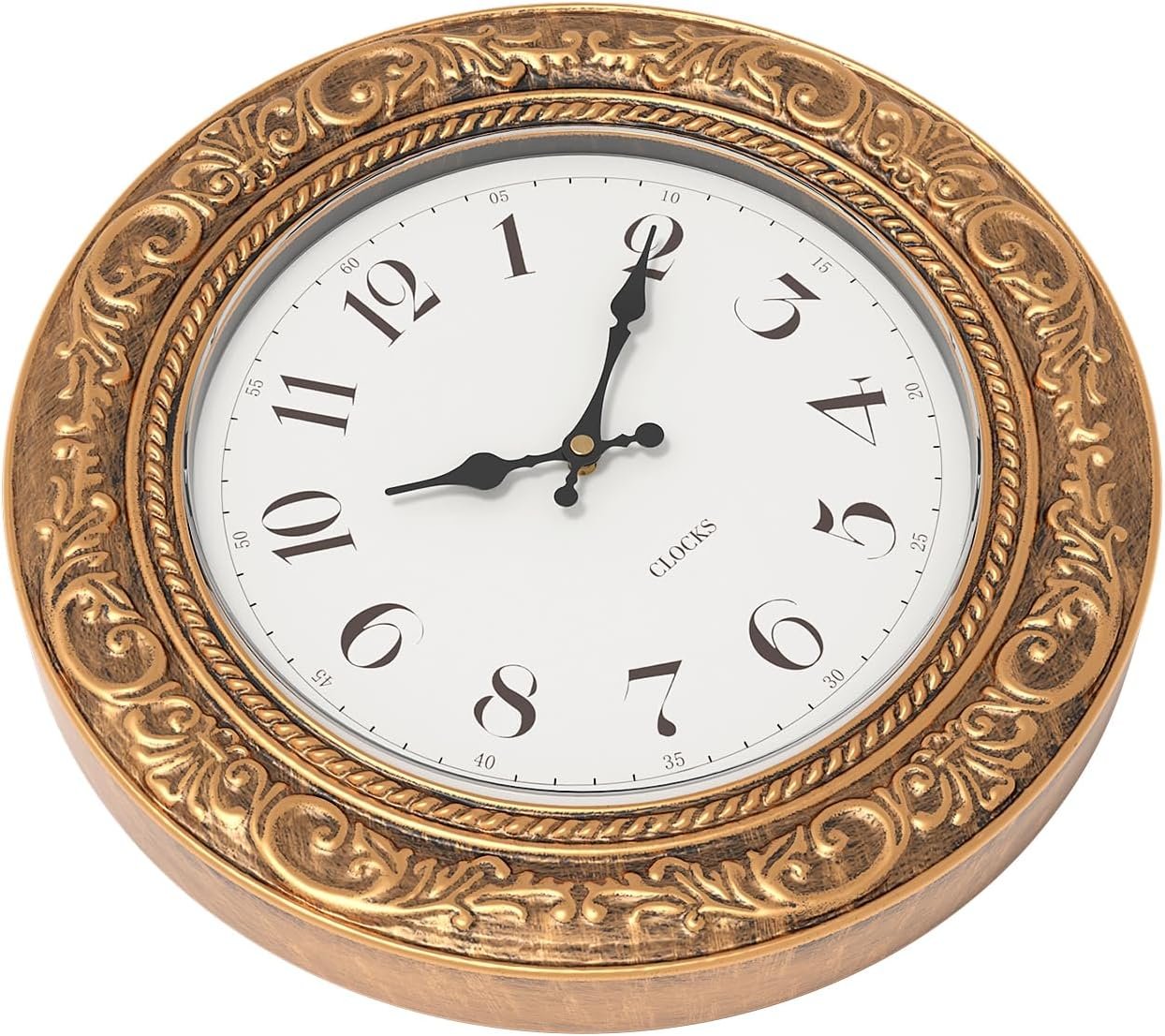 1751190413 menterry european vintage decorative wall clock 12 antique gold style battery operated retro wall clocks for kitchen bedroom farmhouse bathroom offices.jpg