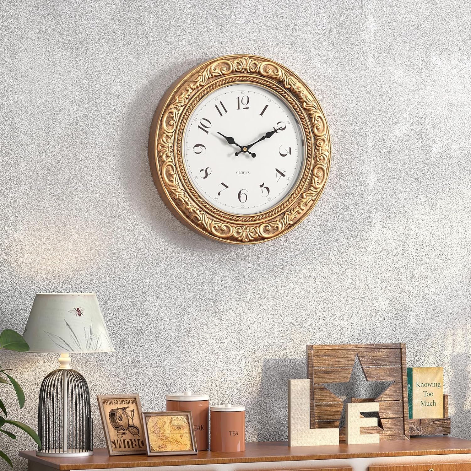 1751190417 menterry european vintage decorative wall clock 12 antique gold style battery operated retro wall clocks for kitchen bedroom farmhouse bathroom offices.jpg