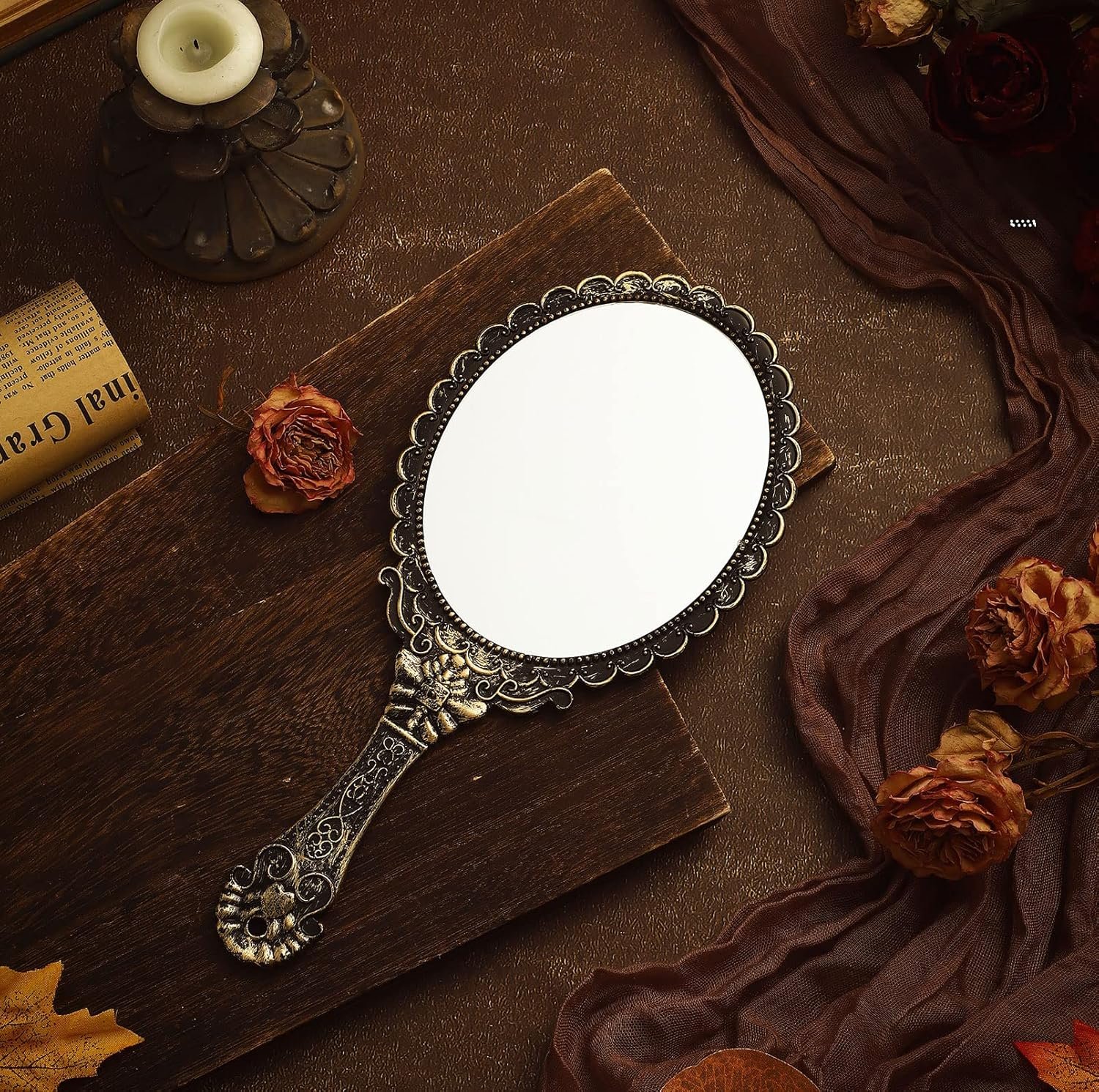 1751191524 20 pcs vintage handheld mirrors 9.8 l x 4.5 w portable hand held embossed flower retro compact mirror with handle for women face makeup travel mother‘s day giftvintage.jpg