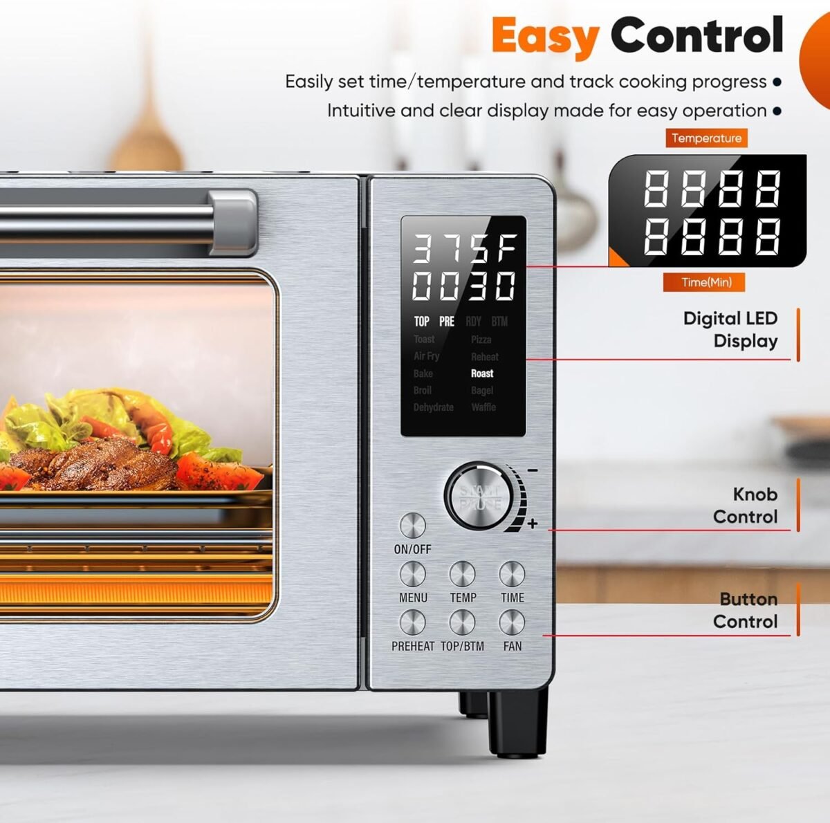 1751198538 nuwave bravo pro convection air fryer toaster oven combo 2025 new and improved 10 in 1 50° 450°f temp controls quick even crisp technology 21qt capacity stainless steel pfas free.jpg