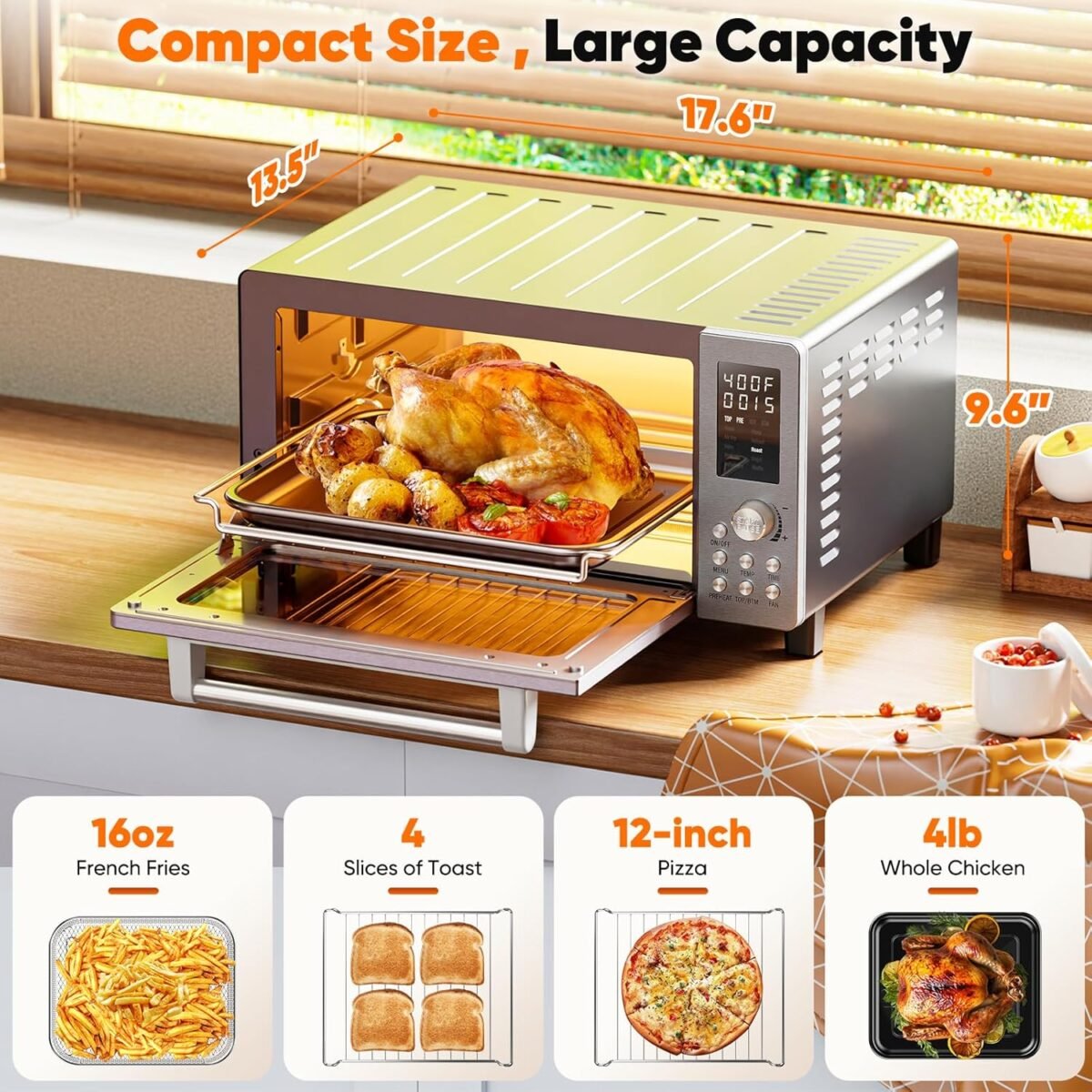 1751198542 nuwave bravo pro convection air fryer toaster oven combo 2025 new and improved 10 in 1 50° 450°f temp controls quick even crisp technology 21qt capacity stainless steel pfas free.jpg