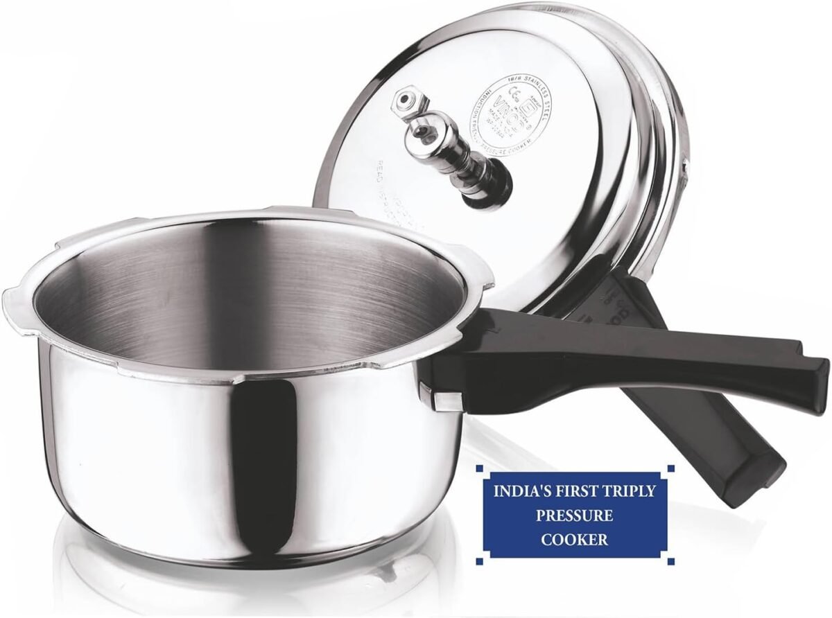 1751207199 vinod platinum triply stainless steel outer lid pressure cooker 68 oz induction friendly isi certified small pressure cooker for quick meals silver.jpg