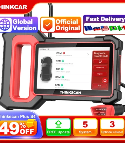 THINKCAR THINKSCAN PLUS S4 S7 ABS SRS ECM System Car Diagnostic Tools OBD2 Auto Scanner OBD 2 Code Coder Reader Free Update 1