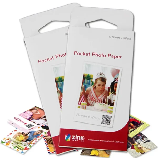 3inch Zink Photo Paper for PD251 PD261 PD239 211 241233 Mini Portable BT Wireless Android IOS Mobile Phone Photo Printers