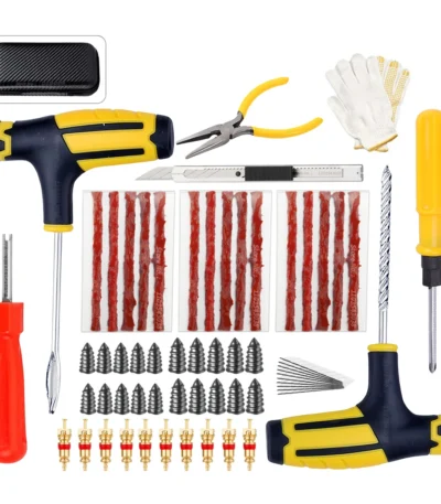 New Car Tire Repair Kit Puncture Plug Tools Tyre Puncture Emergency for Universal Tire Strips Stiring Glue Repair Tool Kit 1