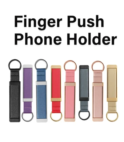 2024 New Wrist Band Cell Phone Holder Finger Grip Mobile Phone Stand Push Back Sticked Socket Bracket for IPhone Samsung Xiaomi 1