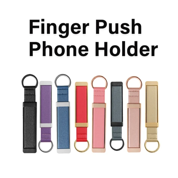 2024 New Wrist Band Cell Phone Holder Finger Grip Mobile Phone Stand Push Back Sticked Socket Bracket for IPhone Samsung Xiaomi