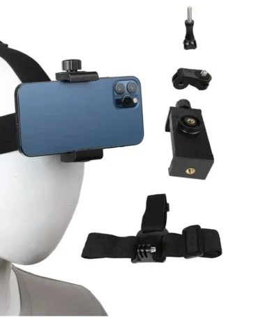 New Head-Mounted Headband Bracket First-person Perspective Adjustable Mobile Phone Holder Live Broadcast Fixed Bracket Gift 1