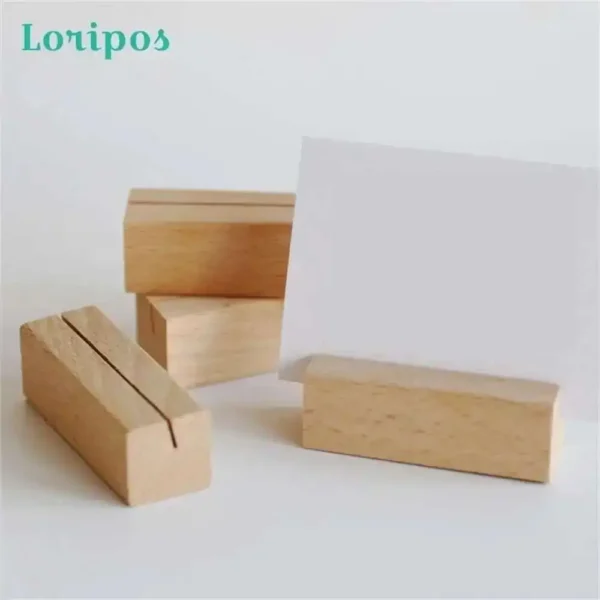Wooden Business Card Set Office Desktop Receiving Box Base Simple Creative Shelf Holder