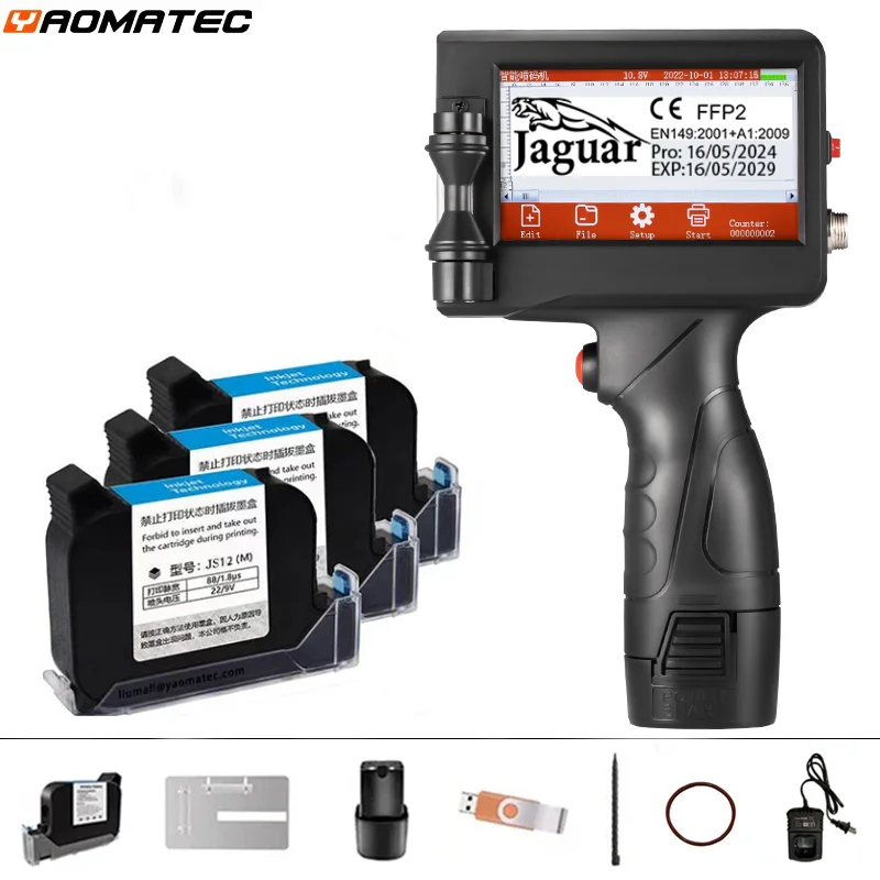 Y300 English language production date number logo expiry date label plastic carton hand jet handheld thermal inkjet printer Y300 English language production date number logo expiry date label plastic carton hand jet handheld thermal inkjet printer