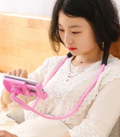 Ergonomic Neck Bedside Tablet Stand Adjustable Mobile Phone Holder Hands-Free Reading Watching Videos Gaming Posture Support‌ 1