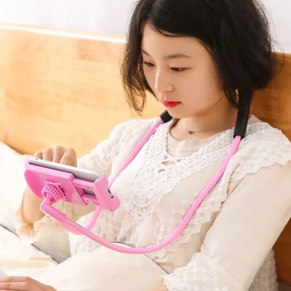 Ergonomic Neck Bedside Tablet Stand Adjustable Mobile Phone Holder Hands-Free Reading Watching Videos Gaming Posture Support‌