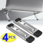 Mini Invisible Laptop Stand for iPad Macbook Pro Mobile Phone Tablet Metal Alloy Adjustable Folding Bracket Laptop Cooling Stand