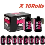 50/10 Rolls ILFORD Pan 400 Black And White Film 135mm Professional Film 36 Exposure Suitable for Kodak film camera M35 M38 F9
