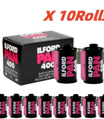 50/10 Rolls ILFORD Pan 400 Black And White Film 135mm Professional Film 36 Exposure Suitable for Kodak film camera M35 M38 F9 1