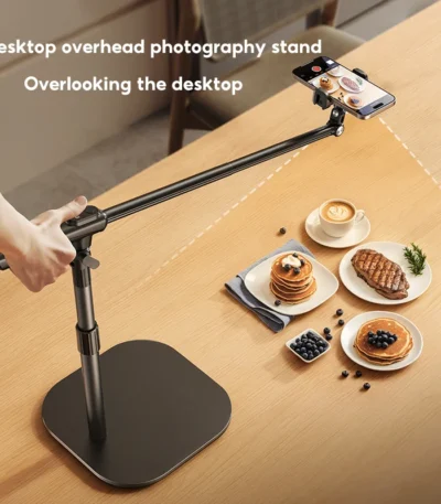 Overhead Mobile Phone Stand Desktop Shooting Dedicated Handle with Bluetooth Remote Control Food Jewelry Recording Video Stand 1