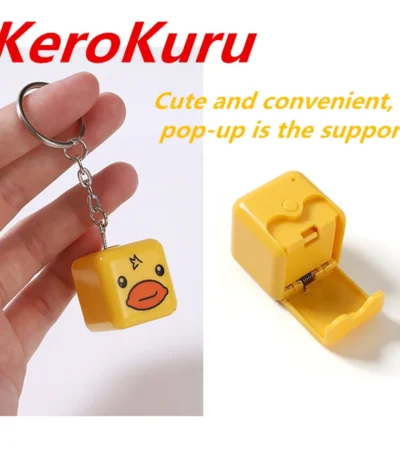 Lightweight and convenient key chain mobile phone support horizontal screen TK telescopic mobile phone support 1