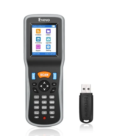 Eyoyo 1D Wireless Barcode Scanner Handheld Data Collector Inventory Counter Scanner Portable Bar Code Reader For Warehouse 1
