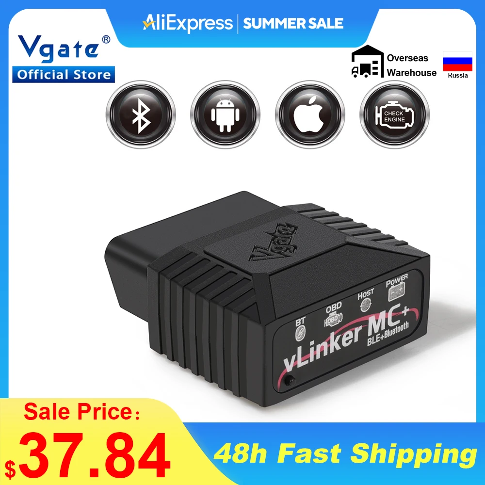 Vgate vLinker MC + ELM327 V2.2 BT4.0 BT3.0 OBD2 Scanner For BimmerCode For FORScan Auto Car Diagnostic Tools V1.5 HS/MS-CAN Vgate vLinker MC + ELM327 V2.2 BT4.0 BT3.0 OBD2 Scanner For BimmerCode For FORScan Auto Car Diagnostic Tools V1.5 HS/MS-CAN