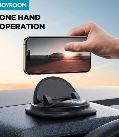 Joyroom Dashboard Car Phone Holder 360° Rotation Universal Car Phone Mount With Non-Slip Silicone For iPhone Samsung Smartphone 1