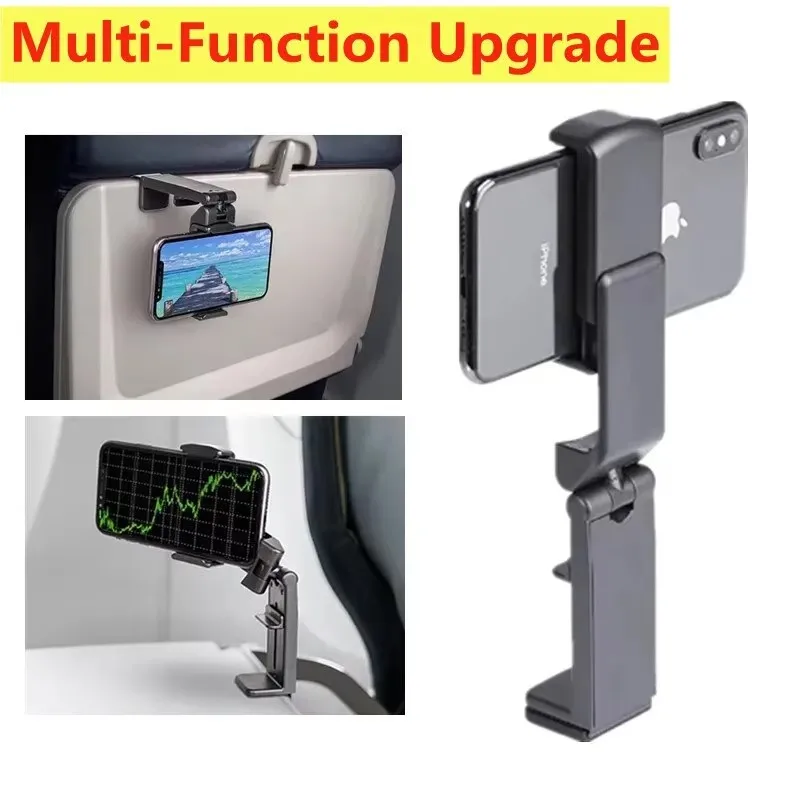 Universal Airplane Phone Stand Holder 360 Rotate Travel Phone Mount for Flying Handsfree Flexible Phone Clip for IPhone/Android Universal Airplane Phone Stand Holder 360 Rotate Travel Phone Mount for Flying Handsfree Flexible Phone Clip for IPhone/Android