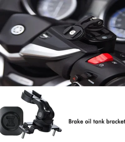 Motorcycle Pump Cover Installation Mobile Phone Bracket Brake Oil Tank Base Support Navigation Damping Belt Adapter Adhesive 1