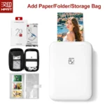 HPRT MT53 Color Photo Printer HD Portable Mini Bluetooth Maker Mobile Handheld Pocket Printing Machine 2×3 Inch Sticker Paper