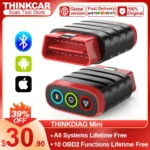 THINKCAR THINKDIAG MINI OBD2 Scanner Diagnostic Tool OE Full System Car Scanner for iOS Android Fault Code Reader Free Update